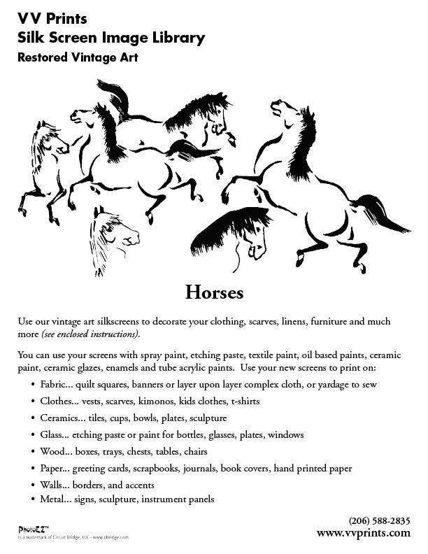 [Wild Horses Silkscreen]