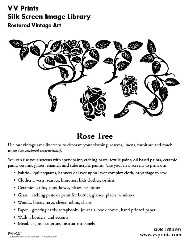 Rose Tree Silkscreen