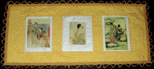 [Japanese Silk Table Runner]