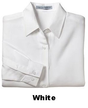 Port Authority Signature White L630 Polynosic Shirt White Polynosic Shirt